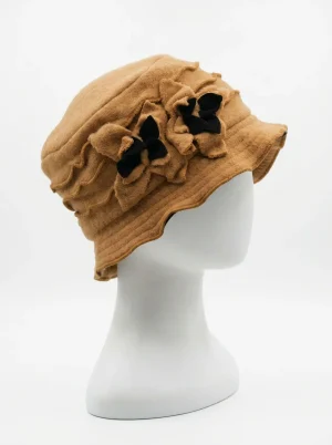 Chapeau cloche laine mélangée intérieur polaire doux - Vue 1 - Chapeau cloche